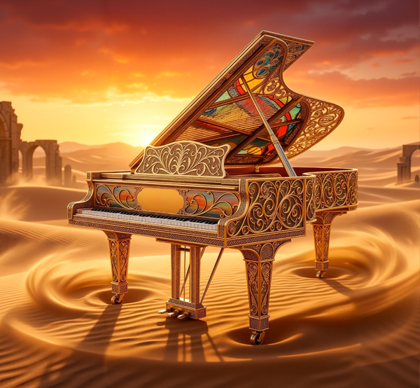 Desert Piano Magic!