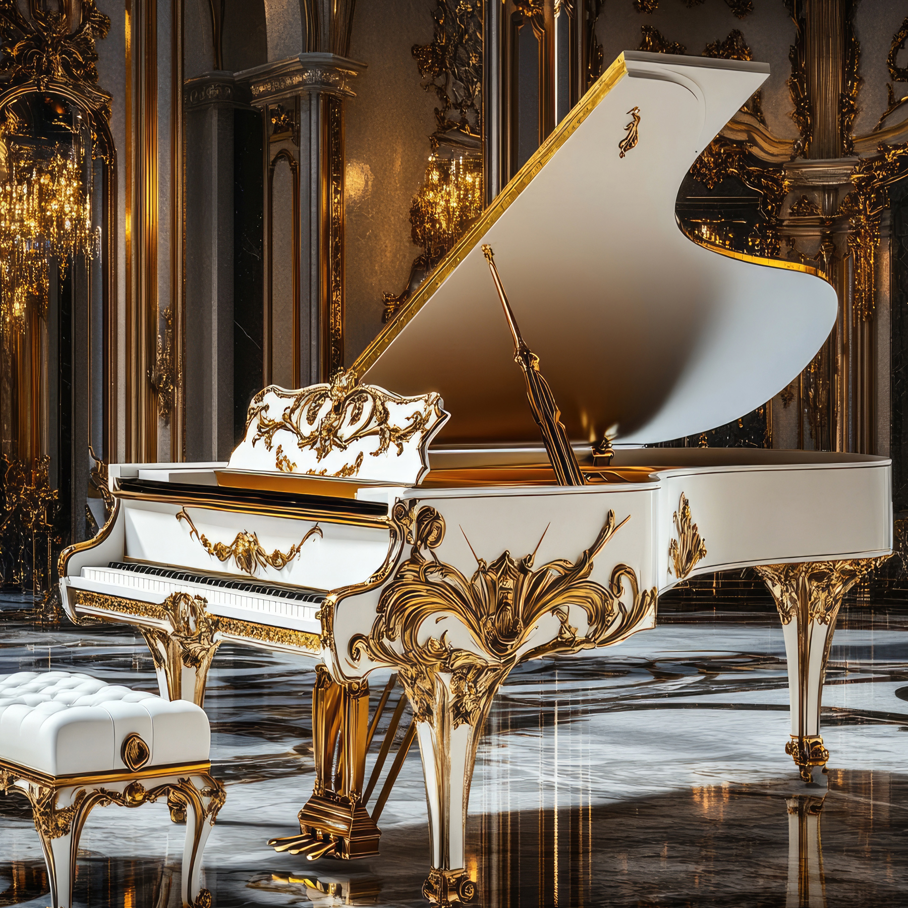 Puzzle Piano White