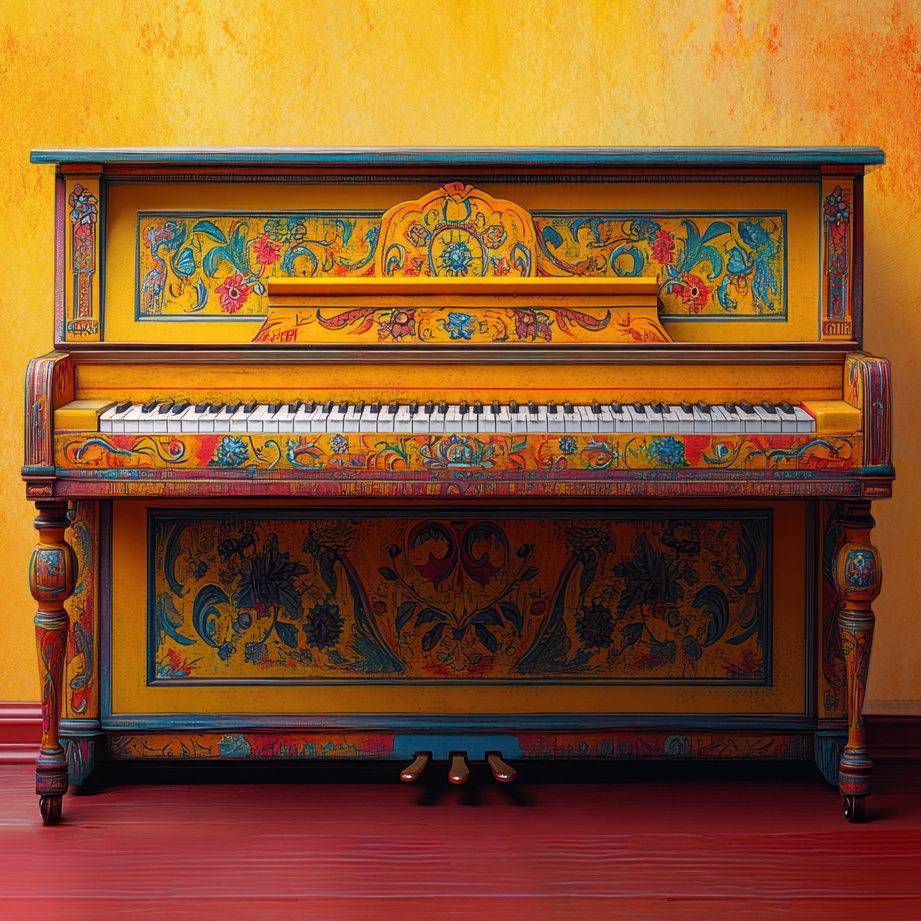 Magical Painted Piano