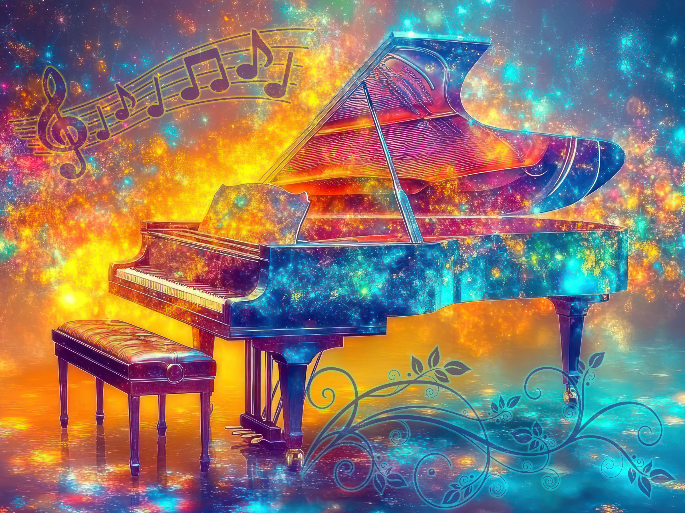 Sparkly Piano Party