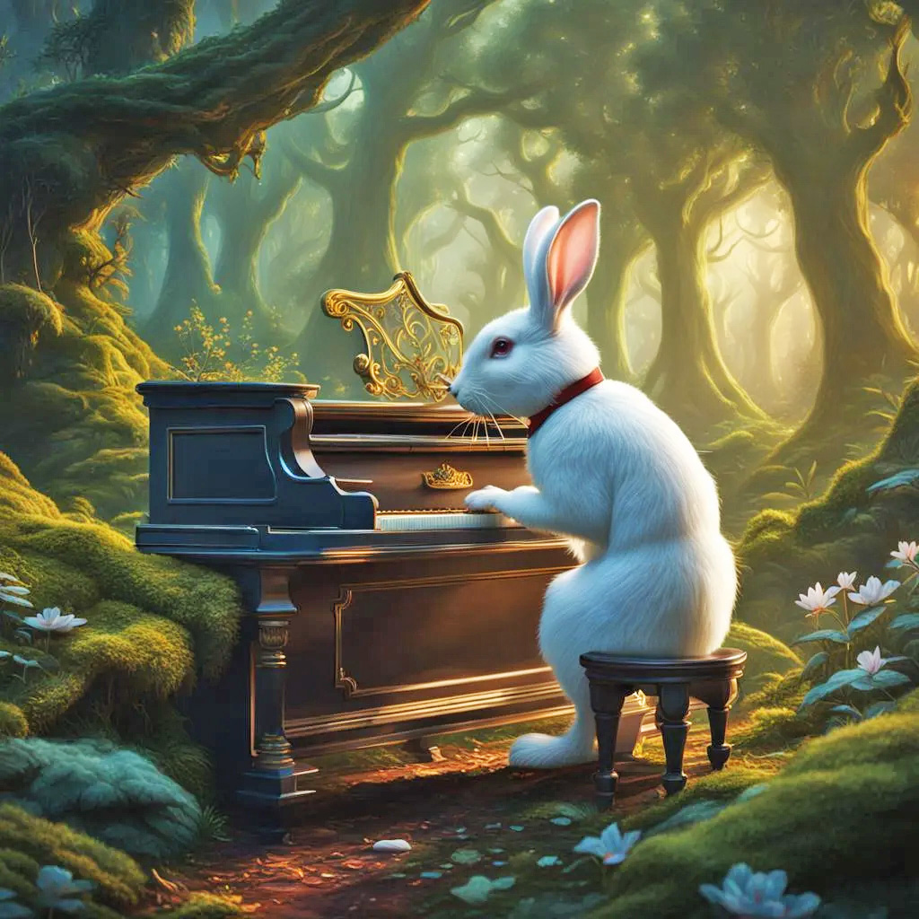 Bunny Plays Piano!