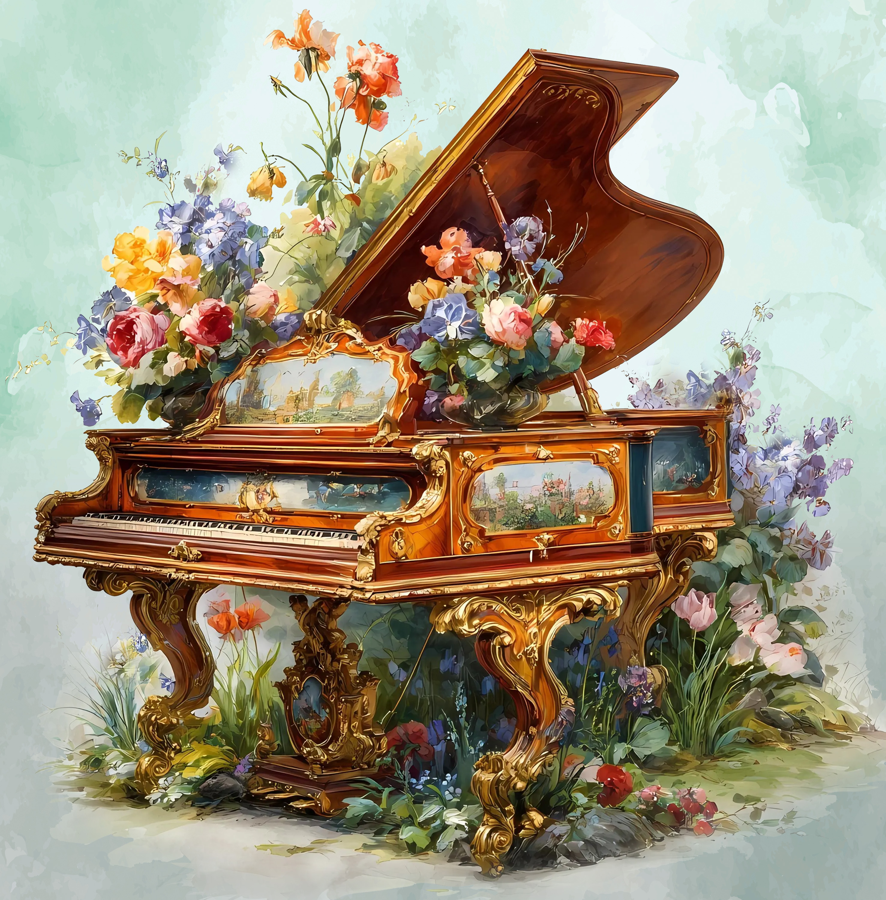 Flower Piano Magic!